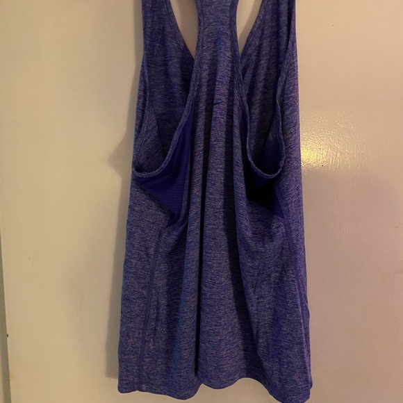 Ladies purple Nike racer back tank - Picture 7 of 10